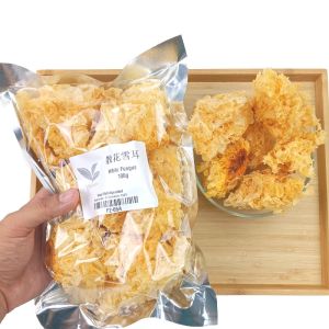雪耳 银耳 100g White Fungus 散花雪雪耳 漳州幼耳 白木耳 无硫银耳 养颜 Cendawan Kuning Cendawan Putih Kering Xue Er Dessert Chinese Herb