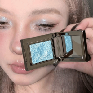 NOBLELYN Potato Glitter Blue Eyeshadow Metallic Purple Green Eye Makeup Monochrome Highlight Eyeshadow Women Cosmetic