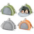 Hedgehogs Travel Handbag Washable Pet Carriers With Ventilated Holes Safety Strap and Zippers For Daily Outdoor Trip. 