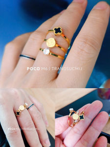 SÉT 3 CHIẾC NHẪN NỮ TITAN MẠ VÀNG