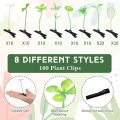 Tigeen 100 Pcs Rave Sprouts Bean Sprout Funny Hair Clips Mixed Style Plant Hairpins Hair Accessories for Home Party Irish. 