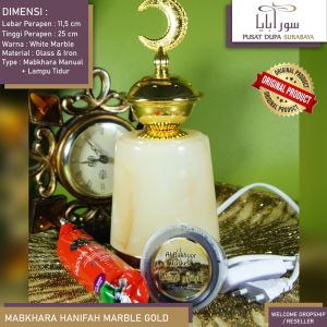 Mabkhara Dupa /Tempat Dupa Lampu Tidur/Glass Luxury/Classy/Prapen/Mewah