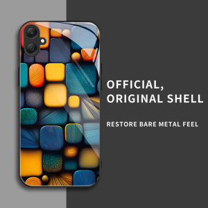 สำหรับ Samsung Galaxy A06 4G เคสศัพท์ป้องกันการตกที่มีสี่เหลี่ยมเล็กๆ สีสันสดใส บุคลิกทันสมัย