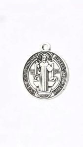 ZEO St. Benedict Medal Alloy Material Badges Pendant Front and Back All Have Patterned