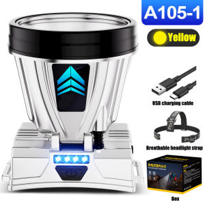 2024 New headlamp rechargeable water proof led headlamp flashlight headlamp diving headlamp motorcycle headlamp headlight for head head light led super bright