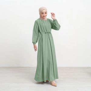 gamis syakila model jumbo LD 96-104 busana lebaran terbaru kekinian simple elegant busui frendly