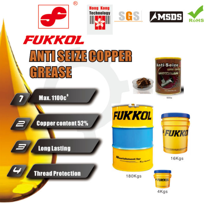 Fukkol AntiSeize Copper Grease Compound Grease จารบีทนความร้อนสูง 1100