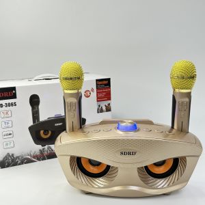 【SD306S】Owl-Shaped Karaoke Bluetooth Speaker | Wireless Microphone Support | 360° Surround Sound | Portable Party Speaker | Home & Outdoor Use
