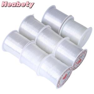 Heabety 50m Clear Nylon Invisible Thread Fishing Wire Hanging Balloons Wire Jewelry Christmas Garland Thread Birthday Party Decoration