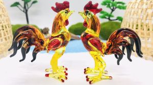 ไก่แก้บน ไก่ชน ไอ้ไข่ แก้ว ขนาด 7 cm ราคาต่อตัว ไก่แก้บนไอ้ไข่ ไก่ไอ้ไข่ ของไหว้ไอ้ไข่ ราคาส่ง