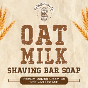 Whitrbeards Oat Milk Shaving Soap Bar