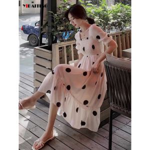 Polca Dolly Dress Import Tali Pita Belakang