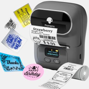 เครื่องปริ้นท์ฉลากความร้อน บลูทูธ แบบพกพา Phomemo M110 Usb+Bluetooth Thermal Printer รองรับฉลากกว้าง 20-50 มม.พิมพ์บาร์โค้ด ป้ายราคา รูปภาพ