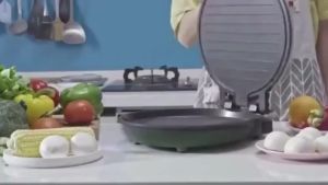 Electric Pancake Machine Baking BBQ Pan 1200W High Power Suspended Baking  for Kitchen