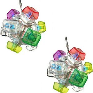 Ecily🔥1/2 Stk.🔥12 Key bóng giảm căng thẳng Cơ Khí RGB đèn nhấp nháy Fidget Đồ Chơi Clicky Âm Thanh PVC khối lập phương xả stress Quà Tặng Cho Người Lớn Trẻ Em bàn làm việc Phụ Kiện