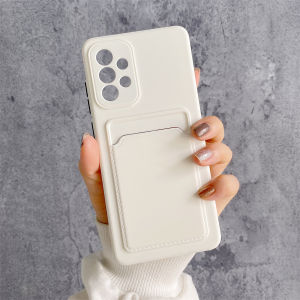 Ốp lưng silicon Mềm Màu Kẹo Đơn màu sắc Có Ngăn Đựng Thẻ Bảo Vệ Camera cho Samsung Galaxy S24 S23 FE S22 S21 S20 A14 A15 A16 A06 A24 A25 A34 A35 A54 A55 A04 A05 A05s A13 A23 A33 A53 A12 A22 A32 A52s A20s A21s A31 A51 A71 A72 A73 A30s A50s Note 20 10 Ultra