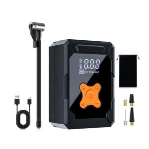 Digital Tire Inflator Portable Car Air Compressor for Motorcycle Car Ball Air Pumps with Flashlight Power Banks Function