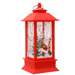YERZ Santa Claus Elk Home Decor Kids Gift Prop Lights Lamp Candlestick Lamp Christmas Lights Hanging Ornament Christmas Lantern