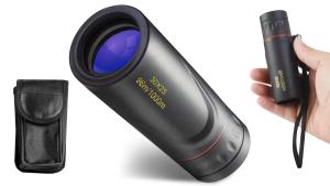 Monocular Telescope Upgrade 30 x 25 HD Monoculars for Adults High Powered Be Used for Stargazing Black
