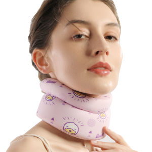 VELPEAU Soft Collar Neck Brace for Neck Pain and Support for Women & Men B.Duck Foam Neck Support for Sleeping Cervical Collar After Whiplash or Injury Relieves Pain
