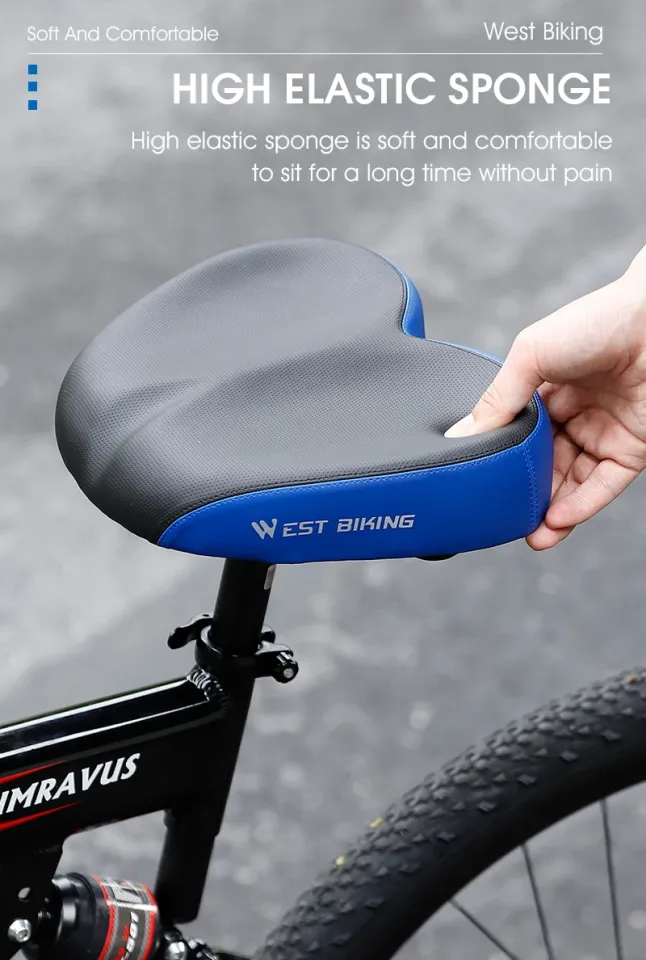 Local Delivery】WEST BIKING No Nose Bicycle Saddle Ergonomic Widen