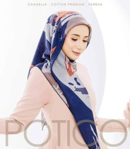 🌷 FAREHA Bawal Anti Kedut Chanella 4.0 Cotton Premium Plain Bercorak - Portico Marcus Obelisk Barbegal Titus Basilica