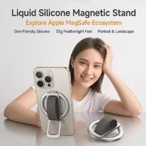 Vòng nam châm xoay 360 độ cho iPhone 18 pro 18 pro max silicone lỏng giá đỡ đứng phù hợp iPhone 17 pro 17 pro max