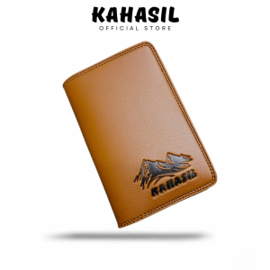 KAHASIL Dompet Lipat Pria Berdiri 3/4 Tanggung Bahan Kulit PU Leather KHDP03