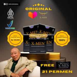 Herbal Ginseng X-Men 100% Asli - Paket Hemat 5+ Bonus Gratis - Kesehatan Vitalitas Lelaki