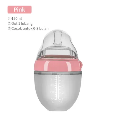 PIKO Bello Botol Silikon Bayi / Bayi Botol Susu dengan sedotan