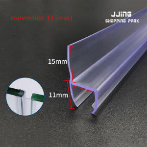 [QiaoFan] 1m 6 8 10 12mm Glass Seals Frameless Shower Bathroom Door Window Balcony Screen Sealing Strip Weatherstrip Draft Stopper Big h