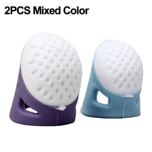 ปลอกซิลิโคนกันลื่นปลอกสวมนิ้วสำหรับเย็บปักปลายนิ้วเครื่องมือเย็บครอสติชแบบ DIY