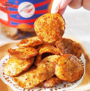 Terleko Lekor Chips (Keropok Lekor) (Spicy) and Product