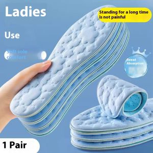 AOJN แผ่นรองเท้าสำหรับผู้หญิง สวมใส่สบาย ทุกฤดูกาล ดูดซับเหงื่อ ออกแบบหนาพิเศษ