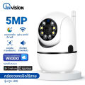 Junanvision Q1 LED WiFi Baby Monitor 5MP กล้องวงจรปิดในร่มกล้องรักษาความปลอดภัย AI การติดตามการเฝ้าระวังวิดีโอพร้อมเสียง APP ICAM365. 