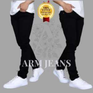 Celana jeans melar pensil panjang slimfit pria dewasa