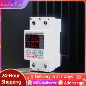【Outlet】High-Performance Adjustable Voltage Surge Protector Relay SVP-916 for Electrical Circuit Safety and Overcurrent Protection