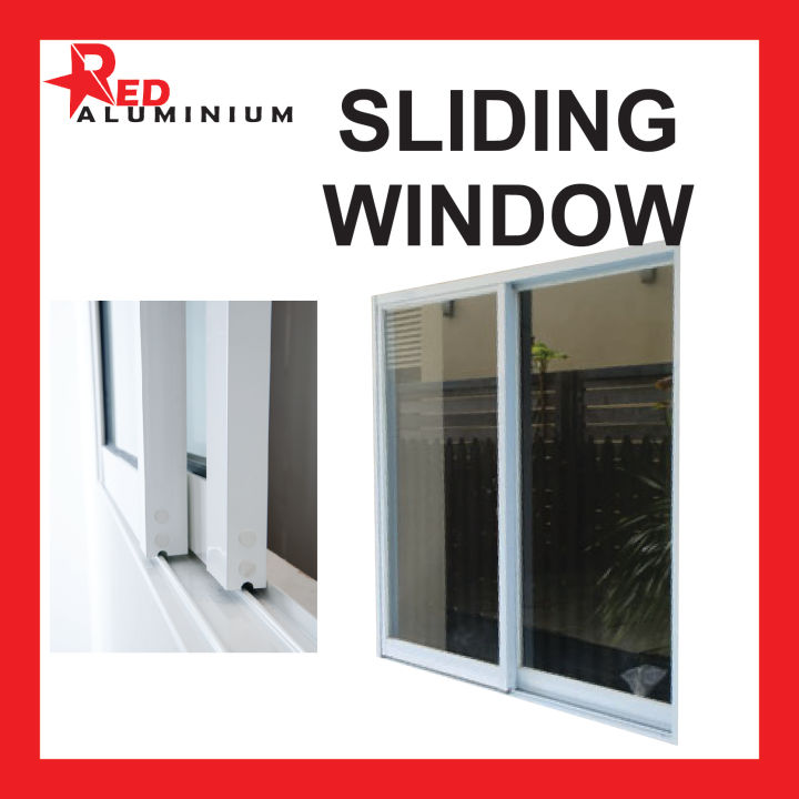 SW ALUMINIUM SLIDING WINDOW 4' X 4' | Lazada