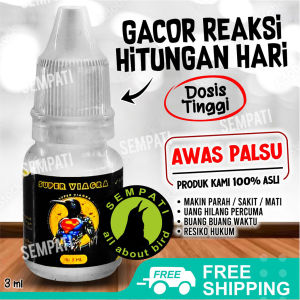 SEMPATI Super Vigra 3ml Vitamin Suplemen Doping Burung Sogon Konin Ninja Kolibri Burung Pemakan Madu Nektar Nectar Bongkar Isian Obat Multivitamin Burung Bahan Kicau Gacor Rajin Bunyi