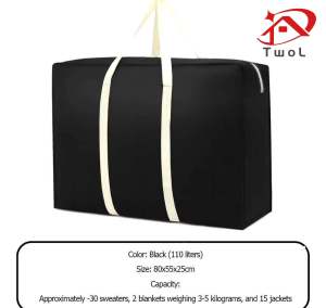 TWOL SHOP 1pcs Oxford Cloth Luggage Bag Clothes Quilt Packaging Bag Waterproof Large Capacity Moving Bag Storage
