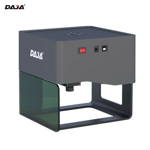 【NEWEST】DAJA DJ6 Laser Engraver DIY Marking Portable Engraving Machine for DIY Handcraft Logo Mark Printer 80x80mm Carving Area with 4PCS Raised Columns + Goggles Support Wireless Mobile Connection Wood Ceramics Kraft Papers Leathers Plastic Bamboos