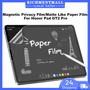 【🔥SG STOCK🔥】RICHMENTMALL Magnetic Anti-Spy Privacy Screen Protector Film for Honor Pad GT2 Pro Matte Paper Like Film Screen Protector for Honor Pad GT2 Pro