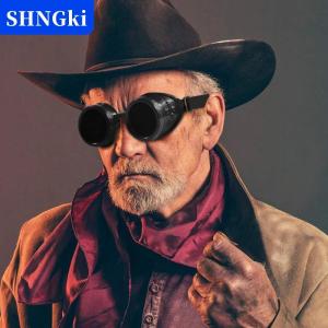 SHNGki Kính râm phong cách cyberpunk kính râm Gothic Punk hàn cổ điển kính Punk nam