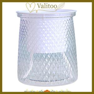 [Valitoo] กระถางต้นไม้พลาสติกใสรดน้ำเองสองชั้นแจกันดอกไม้อัตโนมัติกระถางต้นไม้สำหรับตกแต่งกระถางดอกไม้ไฮโดรโพนิก