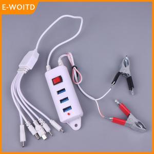 【E-WOITD】 3USB Clip With Switch Charger Mobile Phone Charger USB Interface Universal Battery Mobile Phone Charger