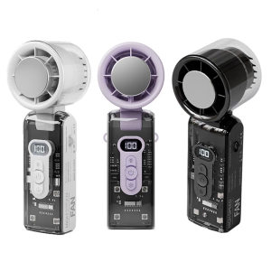 Portable Pocket Fan with 3 Wind Modes 190g Lightweight ABS Material Build in Safety Strap Long Lasting Cooling Device