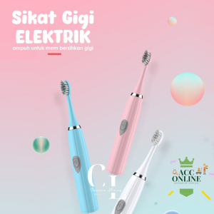 Sikat Gigi Elektrik / Sikat Gigi Mini Electric Toothbrush / Sikat Gigi Baterai & Charger Otomatis
