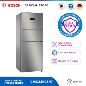 Bosch CMC33K03N7 Free-Standing Fridge-Freezer with Freezer at Top 175 x 67 cm Series 4