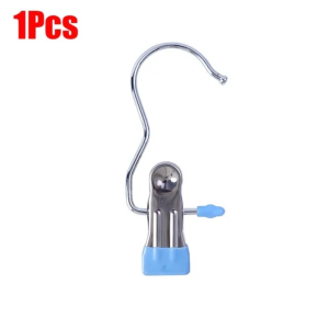 3ชิ้นที่แขวนเสื้อผ้าใส่อยู่บ้านคลิปกันลมผ้าเช็ดตัวตะขอแขวนถุงเท้าสแตนเลสพกพาเสื้อผ้าเดินทางของครอบครัวคลิปแขวน