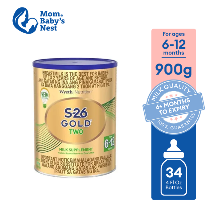 Wyeth® S-26 GOLD® TWO Milk Supplement for 6-12 Months Can 900g x
